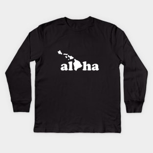 aloha Hawaii Islands Kids Long Sleeve T-Shirt